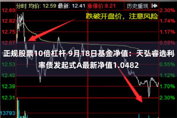 正规股票10倍杠杆 9月18日基金净值：天弘睿选利率债发起式A最新净值1.0482