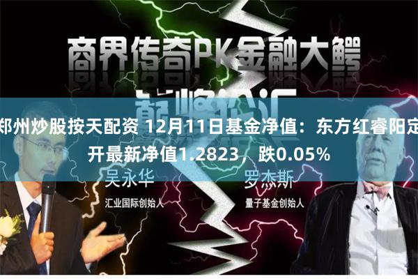 郑州炒股按天配资 12月11日基金净值：东方红睿阳定开最新净值1.2823，跌0.05%