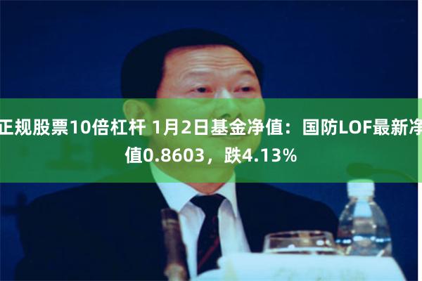 正规股票10倍杠杆 1月2日基金净值：国防LOF最新净值0.8603，跌4.13%